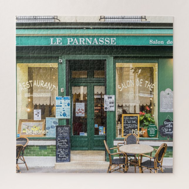 French cafes: Versailles cosy scene. Jigsaw Puzzle (Vertical)