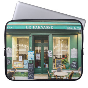 French cafes: Versailles cosy scene. Laptop Sleeve