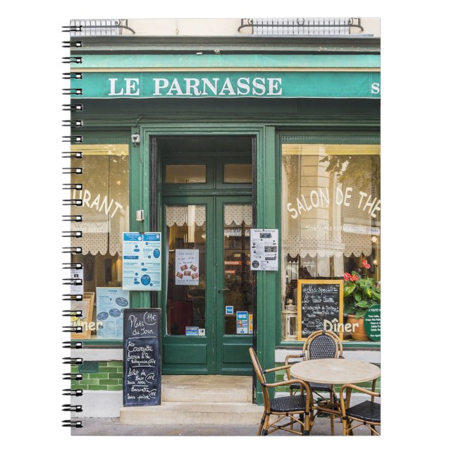 French cafes: Versailles cosy scene. Notebook (Front)