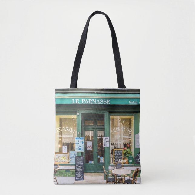 French cafes: Versailles cosy scene. Tote Bag (Front)