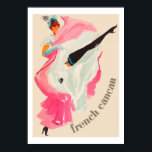 French Cancan (Vintage french ad) Poster<br><div class="desc">Wonderful vintage ad taken from an old french poster. Vectorized picture. High quality.</div>