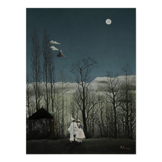 French Carnival Evening Henri Rousseau Poster (Front)