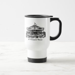 French Carousel Horses Apparel and Gifts Travel Mug