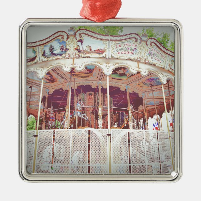 French carousel metal tree decoration (Front)