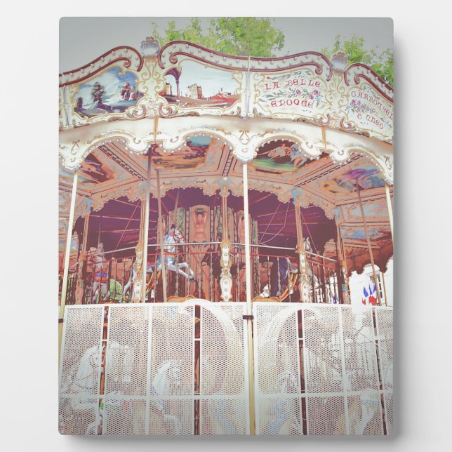 French carousel plaque (Front)