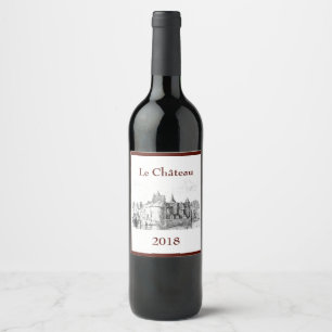 French Castle Wine Label
