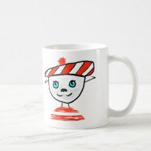 French Cat Bonjour Mug