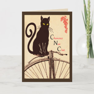 French cat greeting card
