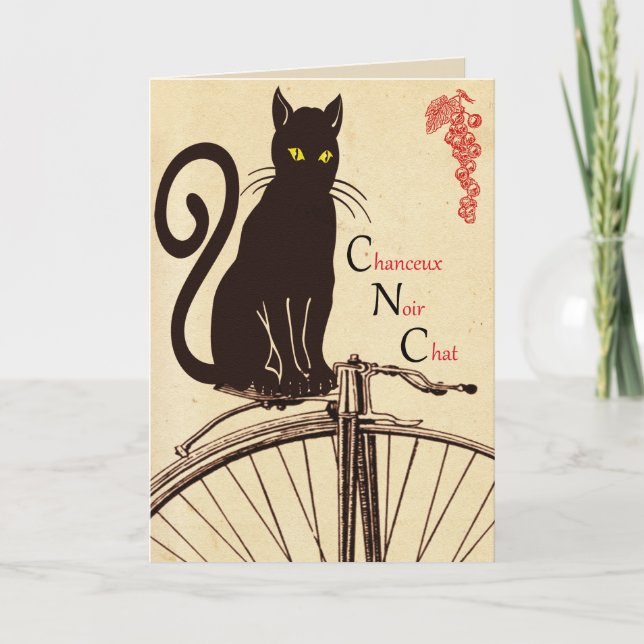 French cat greeting card (Front)