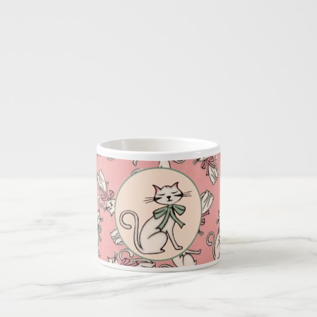 French Cats Espresso Cup (Front)