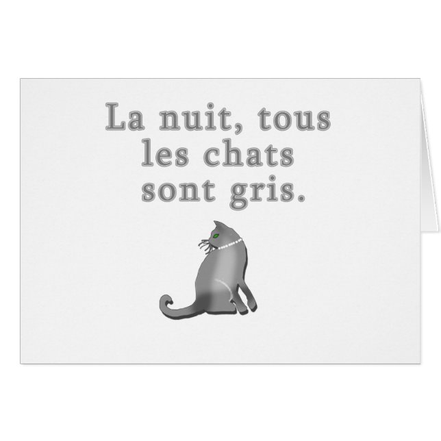 French Cats Saying Products (Front Horizontal)