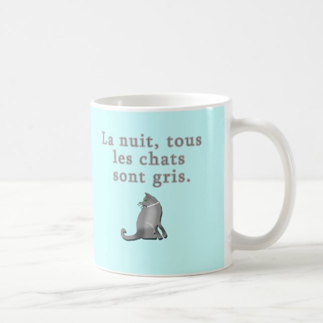 French Cats Saying Products Coffee Mug (Right)