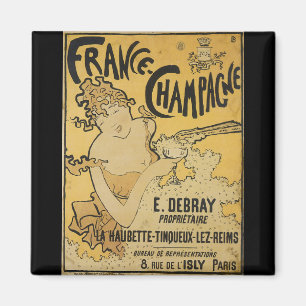 French Champagne Magnet