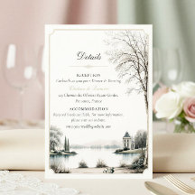 French Château Secret Garden Wedding Detail
