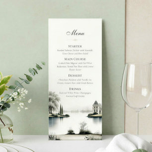 French Château Secret Garden Wedding Menu