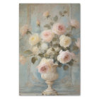 French Chateau Vintage Floral Blue Pink Decoupage