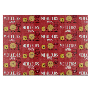 French cheese lovers cutting board