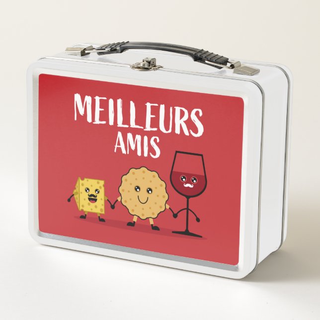 French cheese lovers  metal lunch box (Front)