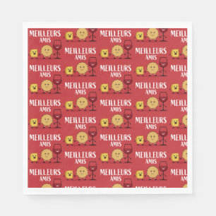 French cheese lovers  napkin