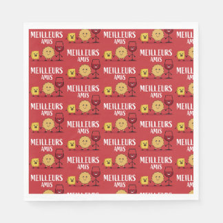French cheese lovers napkin