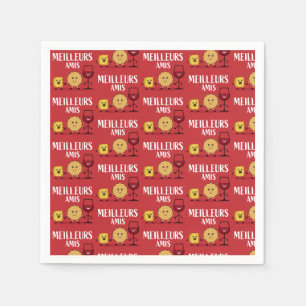 French cheese lovers napkin