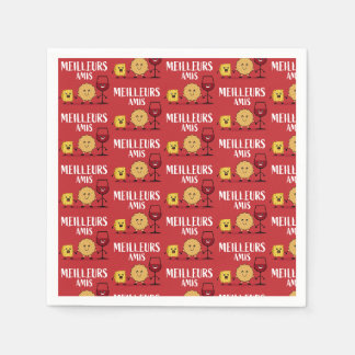 French cheese lovers napkin