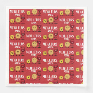 French cheese lovers  napkin