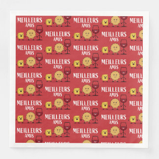 French cheese lovers napkin