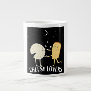 French Cheesy Lovers Cheesy Lovers  Large Coffee Mug