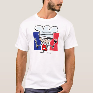 French Chef cooking t shirt - customisable text