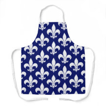 French Chef Fleur de Lys Blue and White France