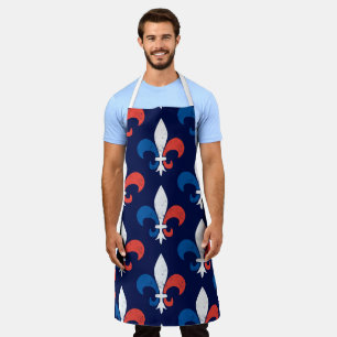French Chef Fleur de Lys Celebrate France Apron