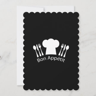French Chef Hat Gourmet Cook Invitation