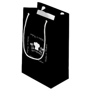 French Chef Hat Gourmet Cook Small Gift Bag