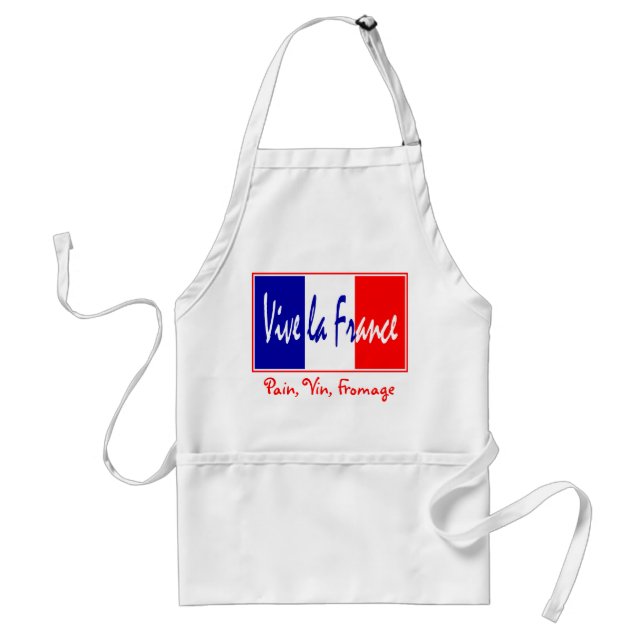 French Chef's Apron - Pain, Vin, Fromage (Front)
