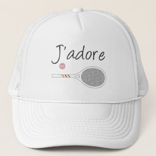 French Chic J'adore Tennis Player Design     Trucker Hat