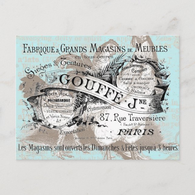 French Chicken Furnishings Postcard (Front)