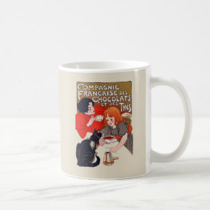French Chocolate Party Steinlen Art Coffee Mug