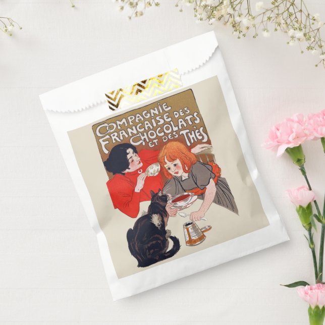 French Chocolate Party Steinlen Art Favour Bags (Sealed)