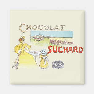 French Chocolate Victorian Candy Sugar Magnet