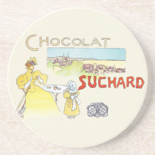 French Chocolate Vintage Candy Advertising Coaster