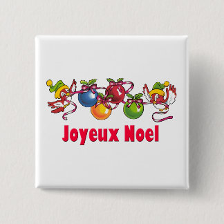 French Christmas Birds 15 Cm Square Badge