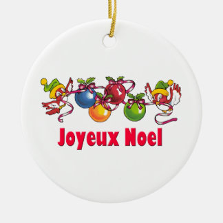 French Christmas Birds Ceramic Tree Decoration