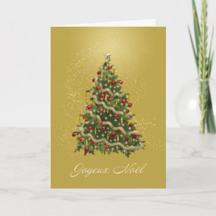 French Christmas Tree Card