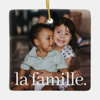 French Christmas Tree Ceramic Ornament