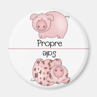 French Clean Dirty Dishwasher Magnets