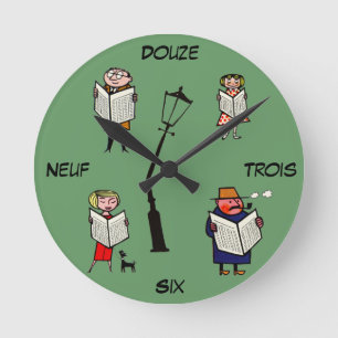 French Clock Vintage Reading Lampost