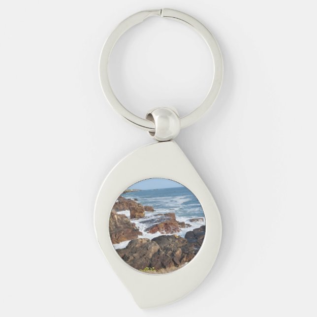French coastline in Vendée Key Ring (Front)