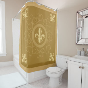 French Coffee Shower Curtain