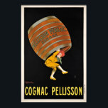 French Cognac Ads Art Deco Vintage Poster<br><div class="desc">REPRO. print of an advertising (ads) poster designed by Cappiello for French Cognac Pellisson Père & Co, circa 1907. Digitally refurbished to bring out the original colours, even better and fix as many imperfections as possible. This art piece would look great when framed in the home, office, bar, cafe, pub...</div>